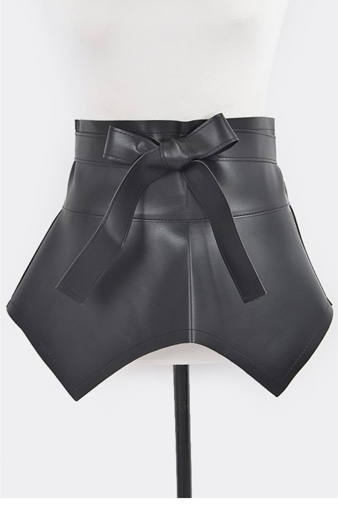 Faux Leather Skirt Belt (Plus)