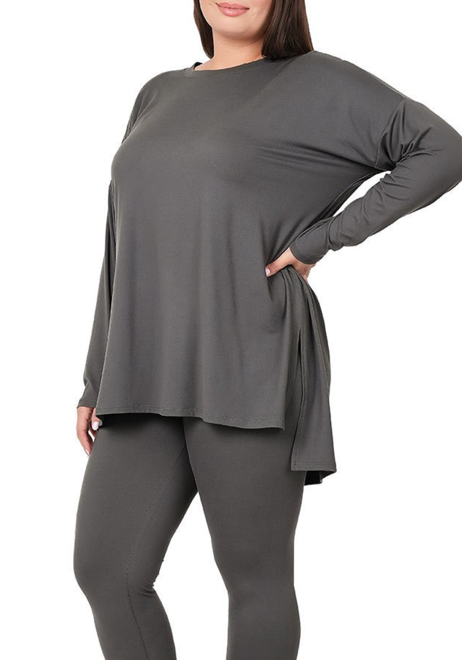 Leisure Pant Set-Round Neck (4 colors)